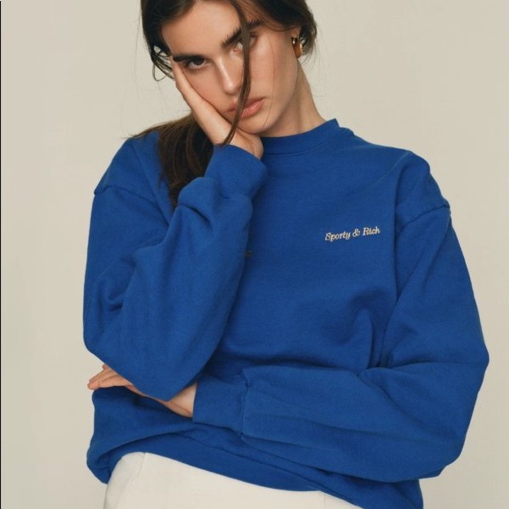 Sporty & Rich Sweatshirt - XS - Royal Blue